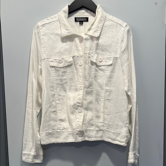 New Nicole Miller White Linen Jacket - Picture 2 of 8